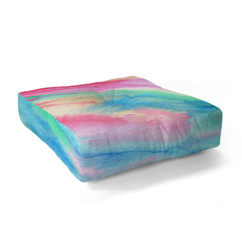 Rosie Brown Rainbow Connection Floor Pillow Square