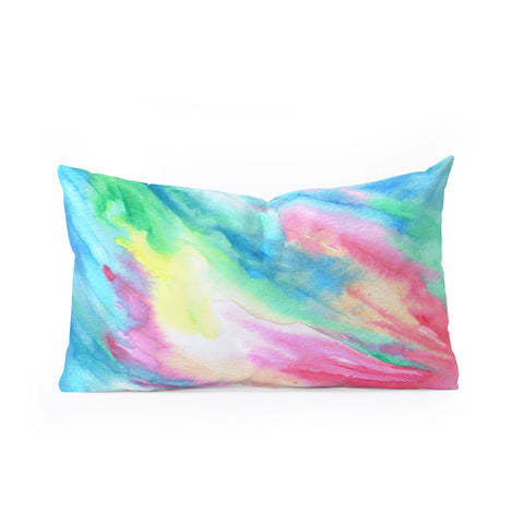 Rosie Brown Rainbow Connection Oblong Throw Pillow