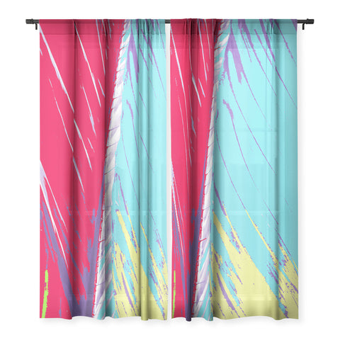 Rosie Brown Rainbow Palms Sheer Non Repeat