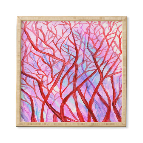 Rosie Brown Red Coral Framed Wall Art