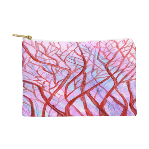 Rosie Brown Red Coral Pouch