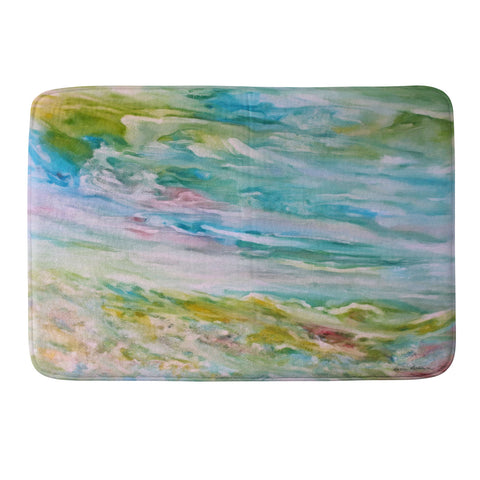 Rosie Brown Reflections In Watercolor Memory Foam Bath Mat