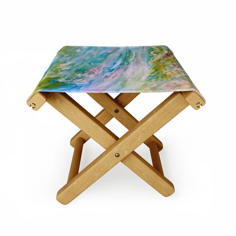 Rosie Brown Reflections In Watercolor Folding Stool