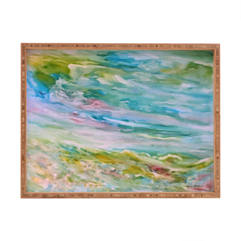 Rosie Brown Reflections In Watercolor Rectangular Tray