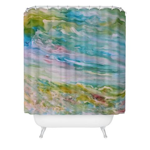 Rosie Brown Reflections In Watercolor Shower Curtain