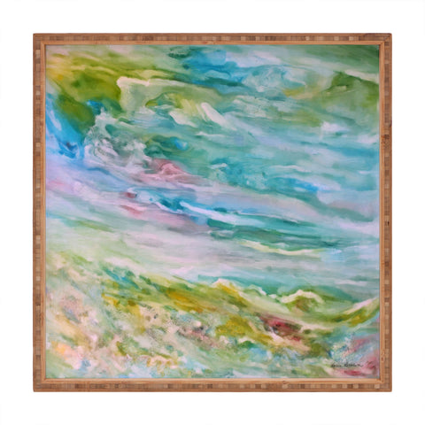 Rosie Brown Reflections In Watercolor Square Tray