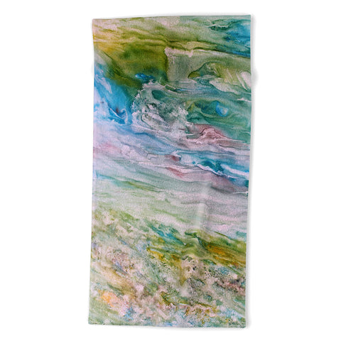 Rosie Brown Reflections In Watercolor Beach Towel