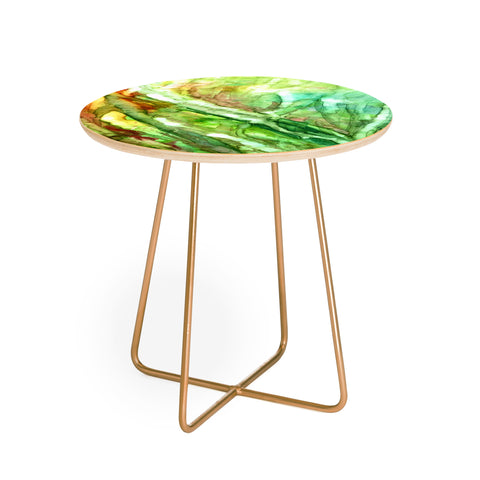 Rosie Brown Seagrass Round Side Table