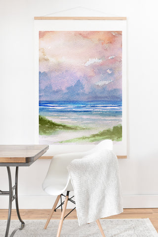 Rosie Brown Seashore Sunset Art Print And Hanger