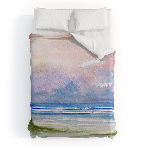 Rosie Brown Seashore Sunset Duvet Cover