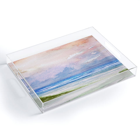 Rosie Brown Seashore Sunset Acrylic Tray