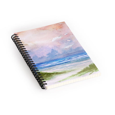 Rosie Brown Seashore Sunset Spiral Notebook