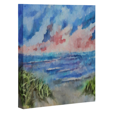 Rosie Brown Sensual Sunset Batik Art Canvas