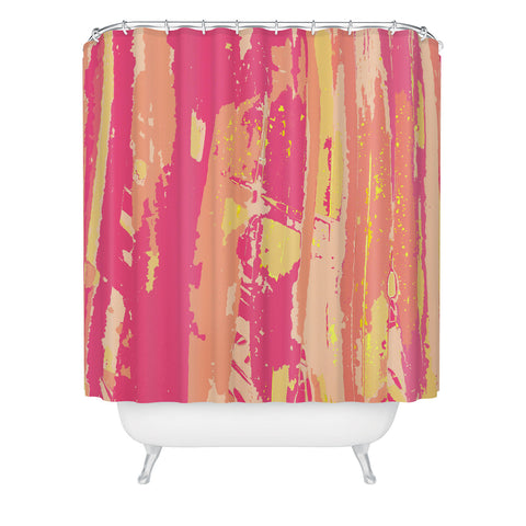 Rosie Brown Sherbet Palms Shower Curtain