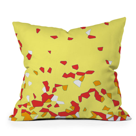 Rosie Brown Shredded Pieces Throw Pillow