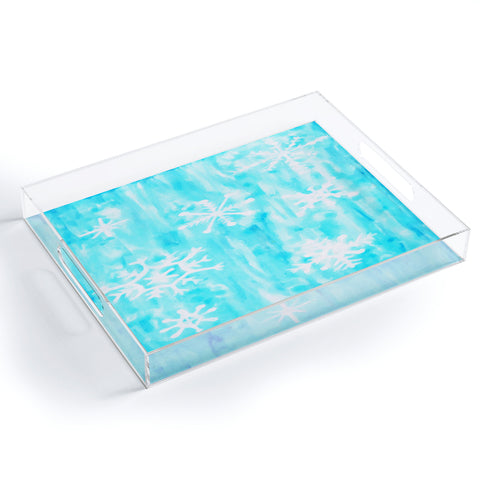 Rosie Brown Snowing Acrylic Tray