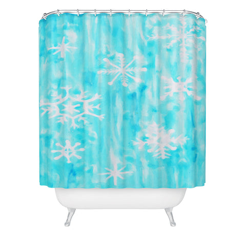 Rosie Brown Snowing Shower Curtain