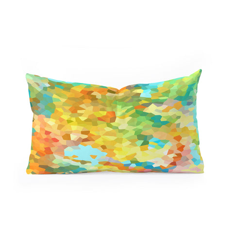 Rosie Brown Splattered Paint Oblong Throw Pillow