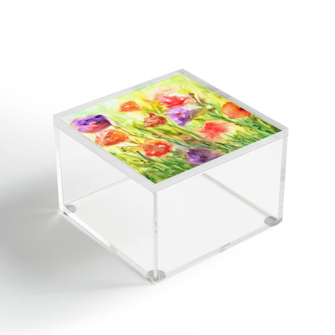 Rosie Brown Summer Flowers Acrylic Box