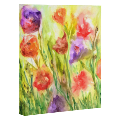 Rosie Brown Summer Flowers Art Canvas