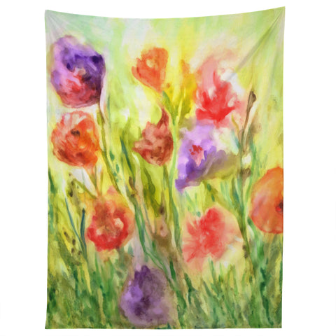 Rosie Brown Summer Flowers Tapestry