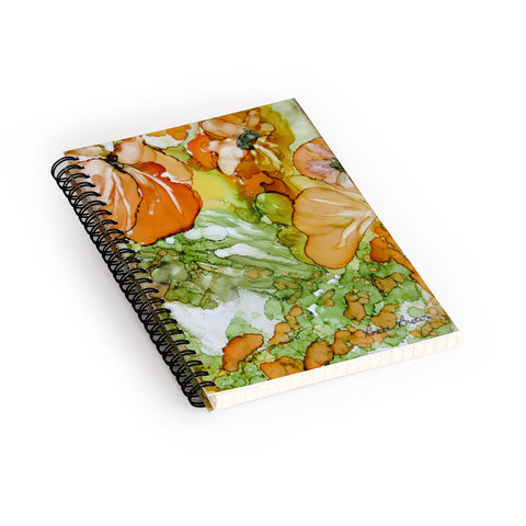 Rosie Brown Summer in Orange Spiral Notebook
