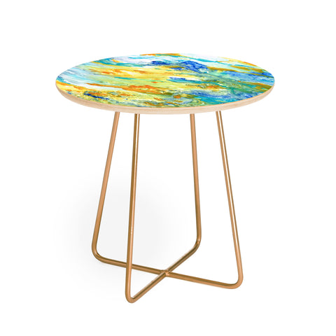 Rosie Brown Sunset Inspired Round Side Table