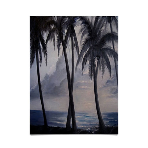 Rosie Brown Sunset Palms Poster