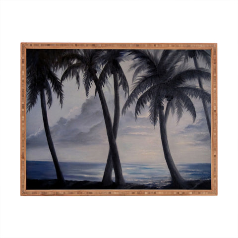Rosie Brown Sunset Palms Rectangular Tray