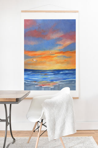 Rosie Brown Sunset Reflections Art Print And Hanger