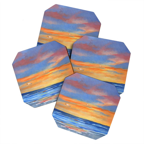 Rosie Brown Sunset Reflections Coaster Set