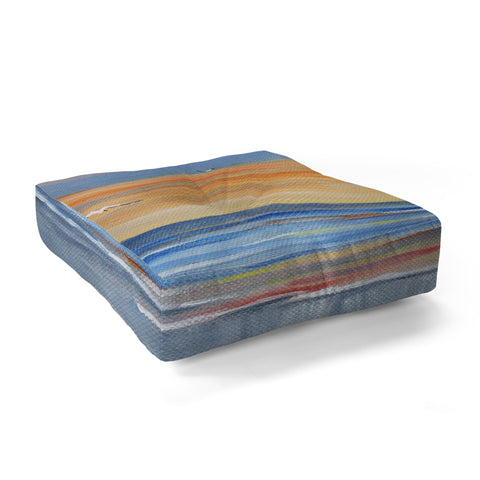 Rosie Brown Sunset Reflections Floor Pillow Square