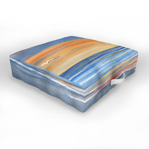 Rosie Brown Sunset Reflections Outdoor Floor Cushion