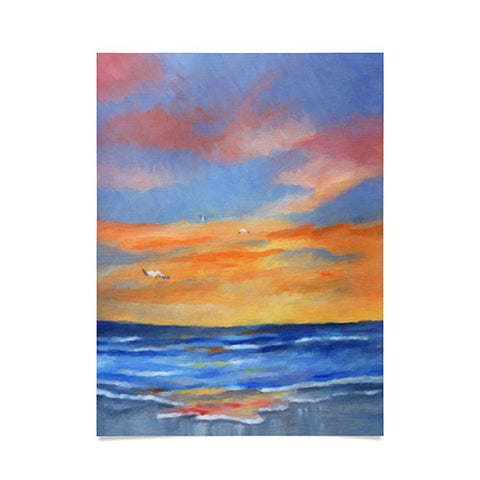 Rosie Brown Sunset Reflections Poster