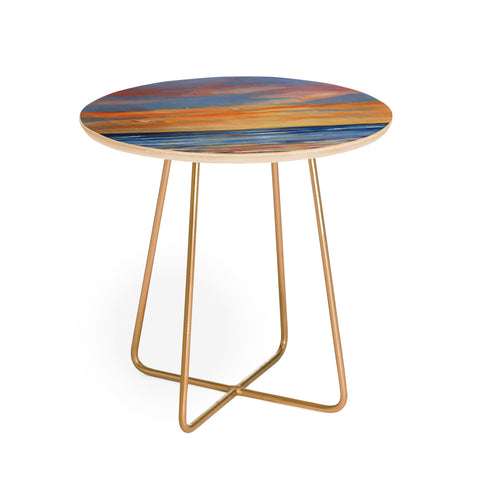 Rosie Brown Sunset Reflections Round Side Table
