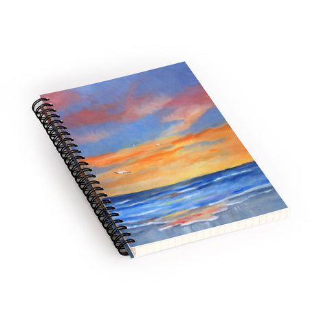 Rosie Brown Sunset Reflections Spiral Notebook