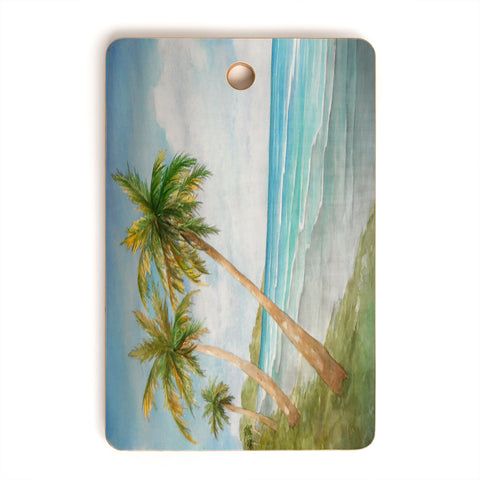 Rosie Brown Swaying Palms Cutting Board Rectangle