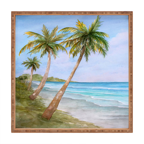 Rosie Brown Swaying Palms Square Tray