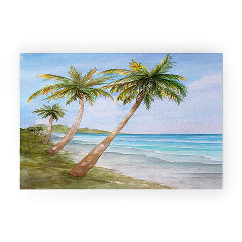 Rosie Brown Swaying Palms Welcome Mat