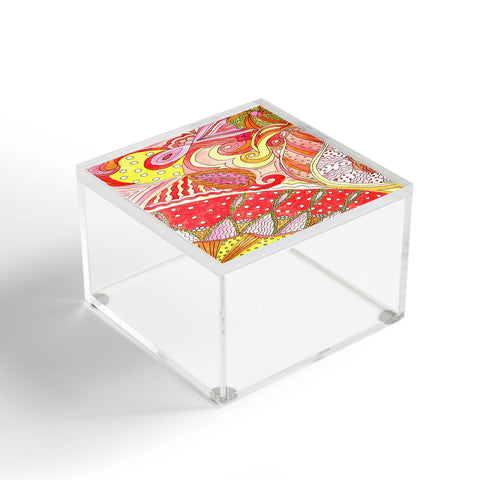 Rosie Brown Swirls Acrylic Box