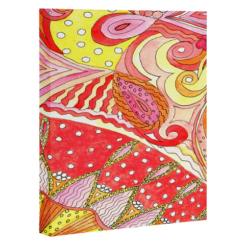 Rosie Brown Swirls Art Canvas