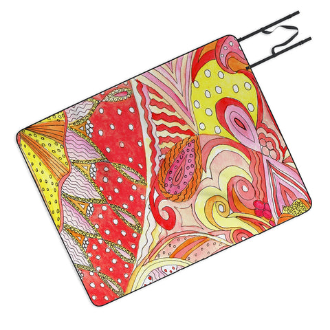Rosie Brown Swirls Picnic Blanket