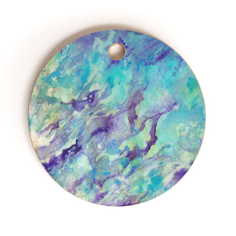 Rosie Brown Tempting Turquoise Cutting Board Round