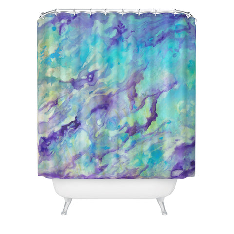 Rosie Brown Tempting Turquoise Shower Curtain