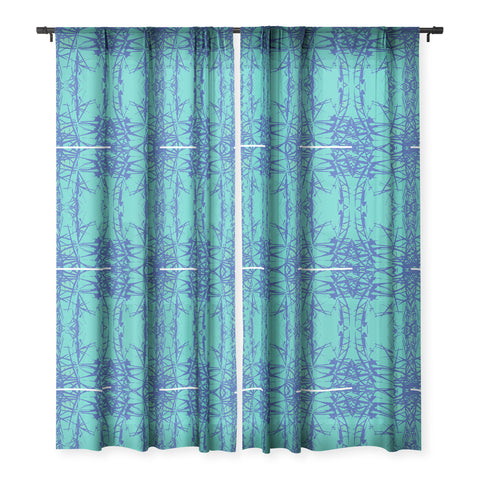 Rosie Brown Thorns Sheer Window Curtain