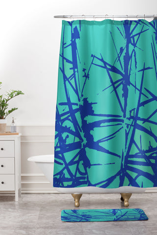 Rosie Brown Thorns Shower Curtain And Mat