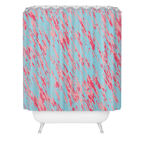 Rosie Brown Tickled Pink Shower Curtain