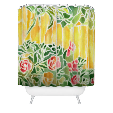 Rosie Brown Tiffany Inspired Shower Curtain