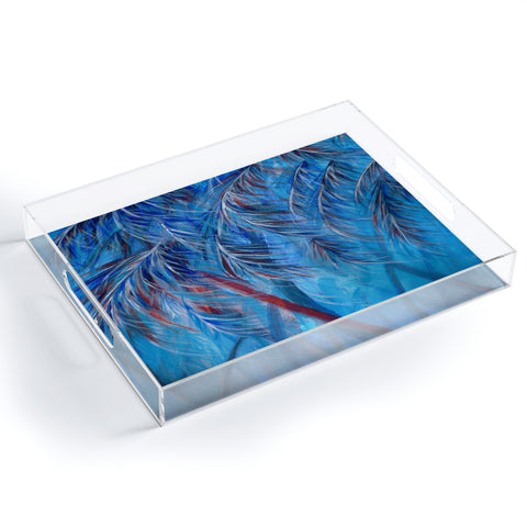 Rosie Brown Tropical Blues Acrylic Tray