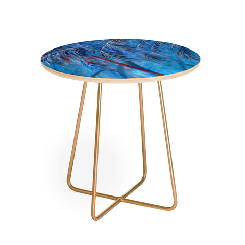 Rosie Brown Tropical Blues Round Side Table
